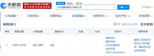 蓋雅工場(chǎng)完成D1輪5億元融資，GGV與騰訊等知名機(jī)構(gòu)助力計(jì)算機(jī)軟硬件設(shè)備批發(fā)發(fā)展